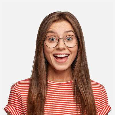 mujer con gafas